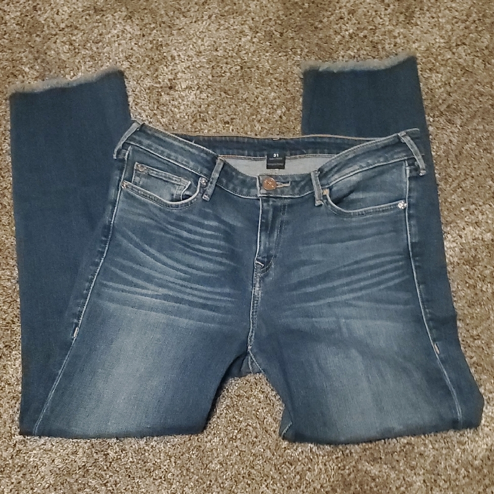 True Religion Sara Women's Dark Blue Cigarette Ankle Jeans